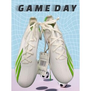 Adidas X Speedportal Messi FG Soccer Cleats White Green Mens Sz 5.5Y 6.5Y